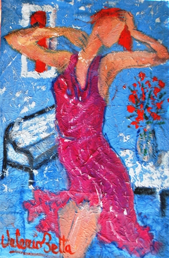 Valerio BETTA - Painting - Dance of model _ Modella che danza---special offer