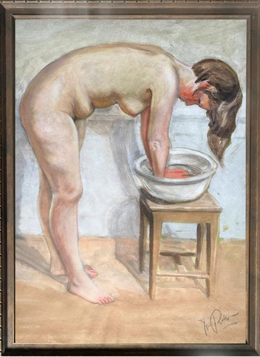Antonio RUIZ - Painting - c.1928 A Narcissistic nudity evoking Dolores del Rio
