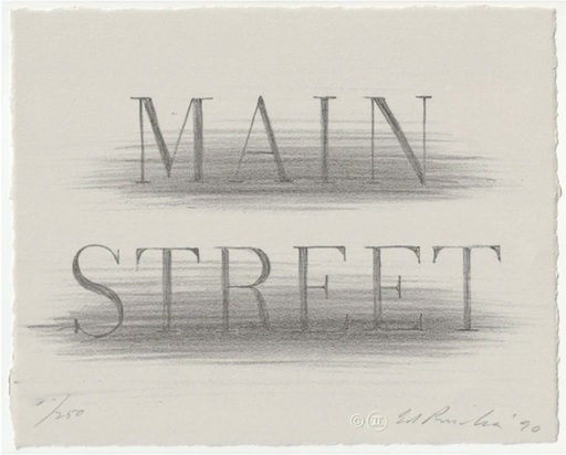 爱德华•鲁沙 - 版画 - Main Street