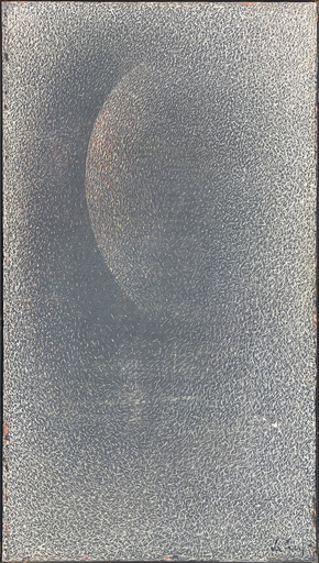 Mario DELUIGI - Painting - Grattage grigio