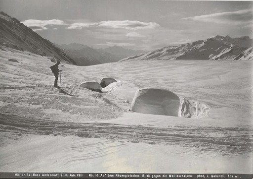 Jean GABERELL - Photography - Militär-Skikurs, Auf dem Rhonegletscher (Switzerland)