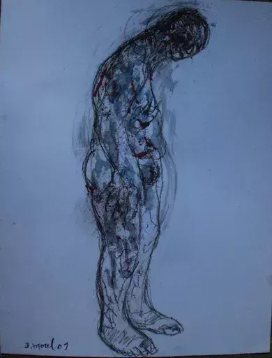 Bernard MOREL - Zeichnung Aquarell - MODELE