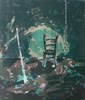 Michael HEINDORFF - Grabado - « La chaise vide Ambiance verte » 