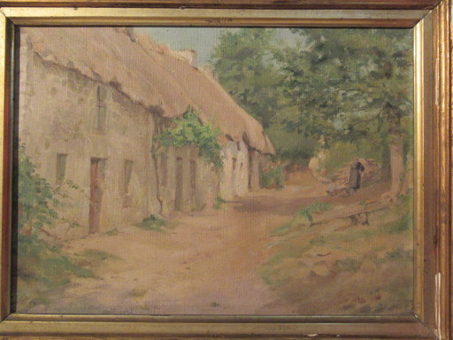 Maurice RENDERS - Gemälde - Ferme bretonne