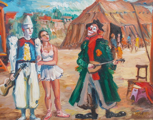 Lucien AUGE - Pintura - Le cirque