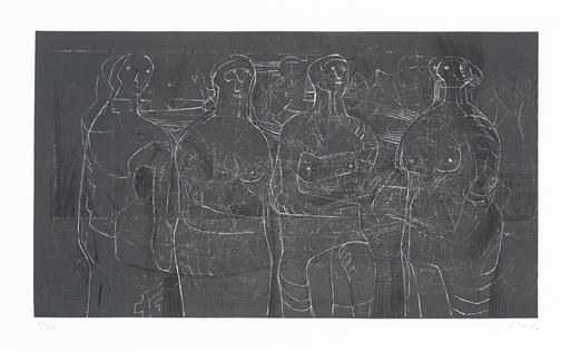 Henry MOORE - Print-Multiple - Four Standing Women
