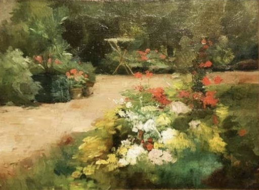 Gustave CAILLEBOTTE - Pintura - Le jardin 