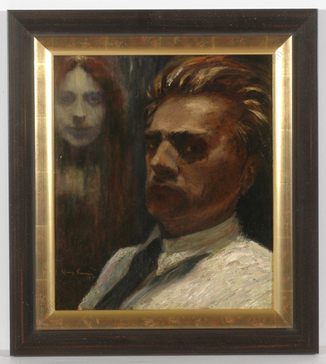 Hans LARWIN - Pittura - "Self-portrait"