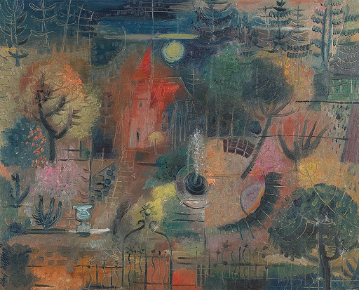 Alfred EICHHORN - 绘画 - Abendlicher Garten, 1942