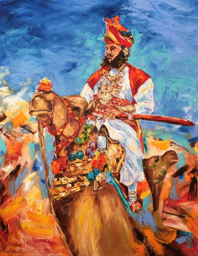 Diana MALIVANI - Painting - Rajasthan. Festival