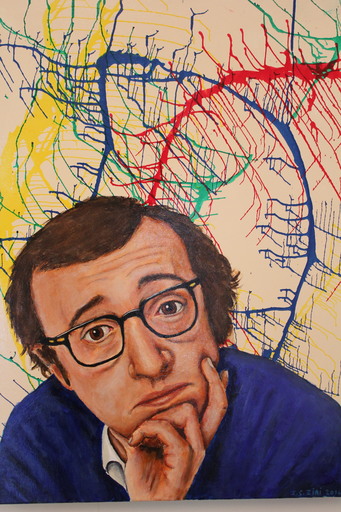 Jean Charles ZIAI - Painting - Woody Allen