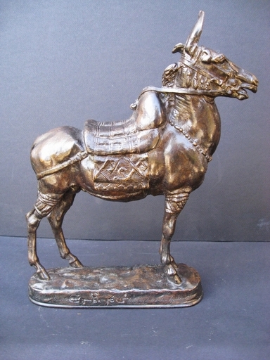 Emmanuel FRÉMIET - Sculpture-Volume - Âne du Caire, souvenir de la section Egyptienne