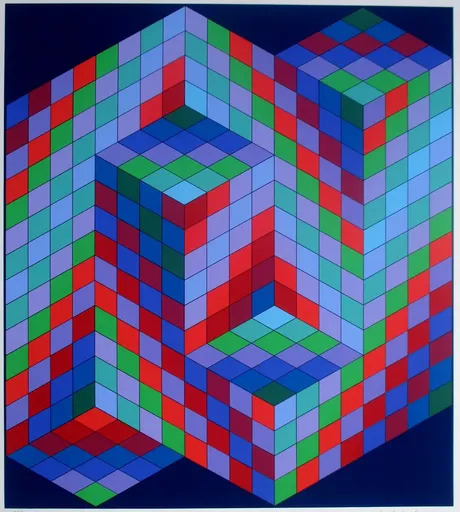 维克多•瓦沙雷利 - 版画 - composition 6