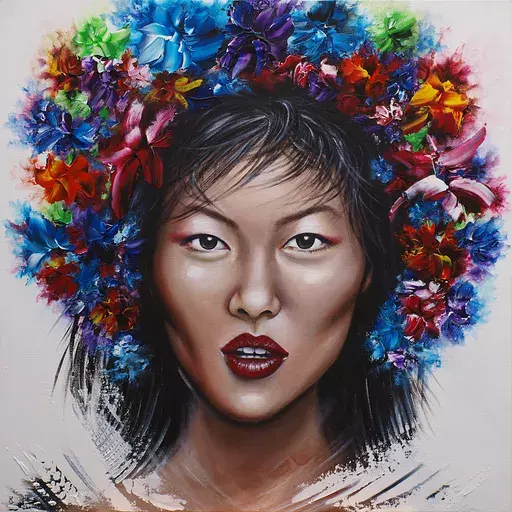 Estelle BARBET - Painting - Beautiful Liu