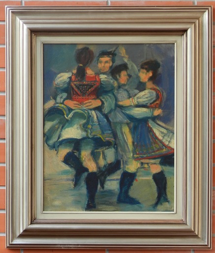 Frantisek REICHENTAL - Gemälde - Dance Cardas 