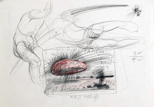 Franciszek STAROWIEYSKI - Zeichnung Aquarell - Notre pain quotidien