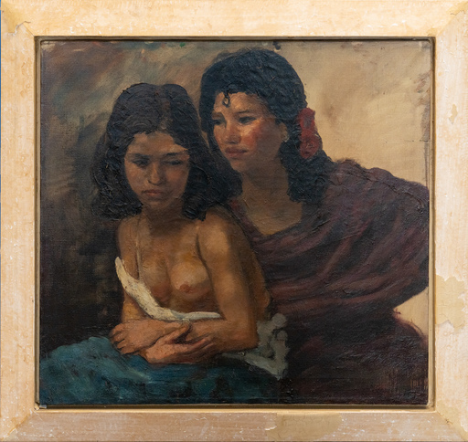 Bernhard GOBIET - Peinture - Mutter mit Kind