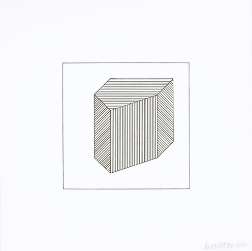Sol LEWITT - Grabado - Twelve Forms Derived From a Cube 40