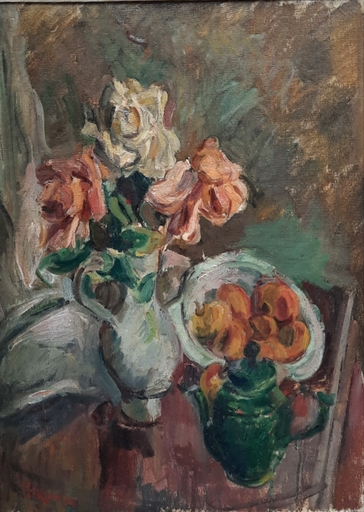 Michel KIKOINE - Gemälde - Bouquet de fleurs 