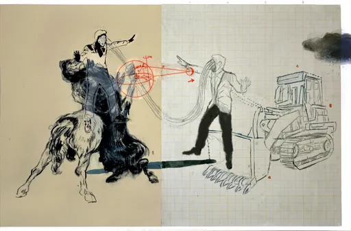 Mohamed LEKLETI - Dessin-Aquarelle - Construire le mythe