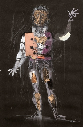 Antoni CLAVÉ - Drawing-Watercolor - « Revenge costumes - Manrico »
