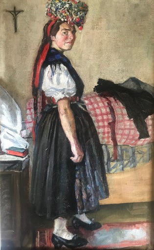 René Maxime CHOQUET - Gemälde -  Inauteriak  - Avant le Carnaval Basque 