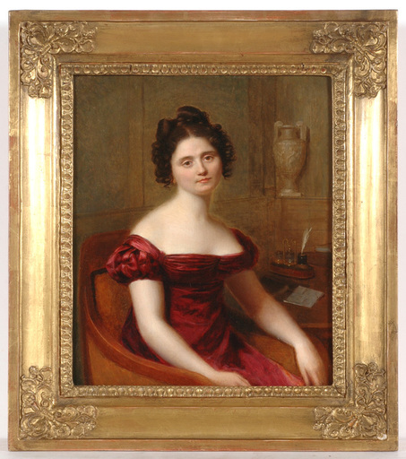 Firmin MASSOT - Peinture - Firmin Massot Portrait of a lady from Gautier family (?)" 