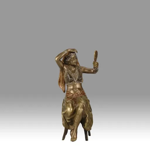 Franz BERGMANN - Escultura - Seated Woman