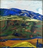 Benjamín PALENCIA PEREZ - Painting - The Blue Mountain