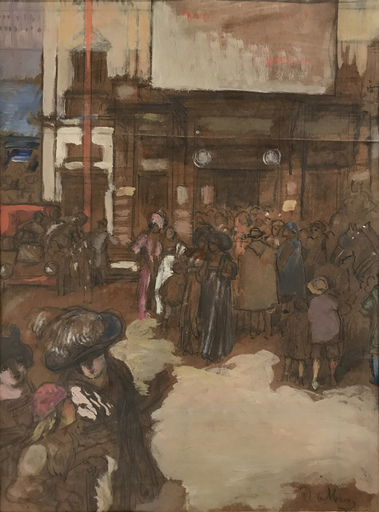 Edoardo DALBONO - Gemälde - A teatro