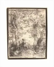 Camille Jean-Baptiste COROT - Grafik Multiple - Le Petit Cavalier sous Bois
