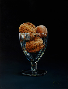 Riccardo GIRAUDO - Gemälde - Bicchiere con noci