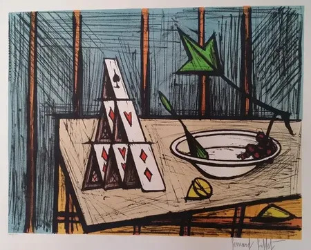 ベルナール・ビュッフェ、「Nature morte au pain」 ベルナール