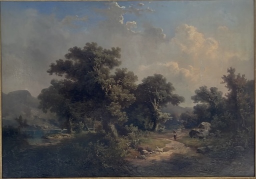 Guido HAMPE - Gemälde - Schweizer Landschaft