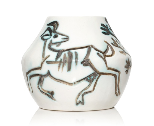 巴勃罗•毕加索 - 陶瓷  - Vase aux chèvres