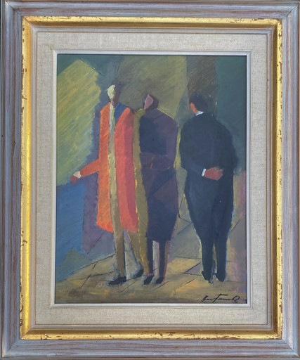 André THOMKINS - Painting - The Meeting