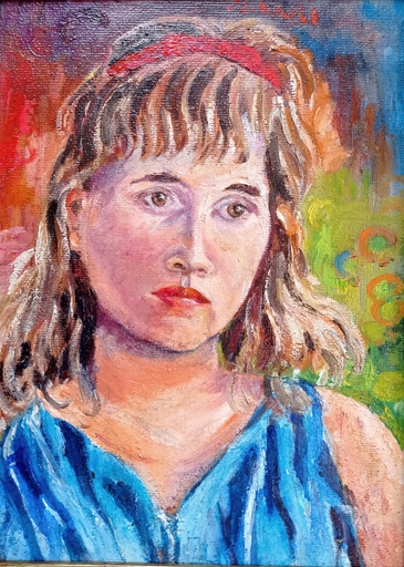 Paul C. HARI - Pintura - Portrait de jeune femme du Costa Rica 