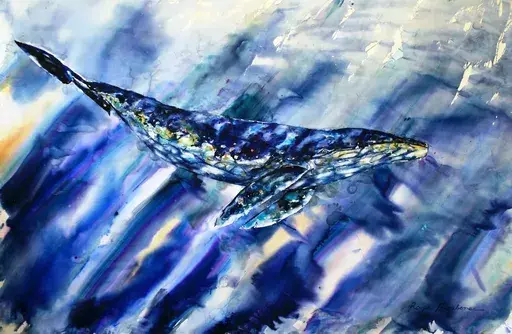Roger BOUBENEC - Peinture - la baleine