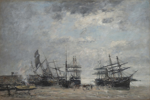 Eugène BOUDIN - Painting - Portrieux, marée basse