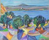 Amos YASKIL - Painting - *Olive Harvesting