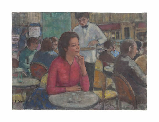 François GALL - Painting - Mimi à Montparnasse 