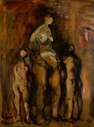 Sylvain VIGNY - Gemälde - Mère et ses enfants