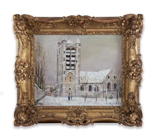 莫里斯•郁特里罗 - 绘画 - Eglise de la Ferté Milon (Aisne)