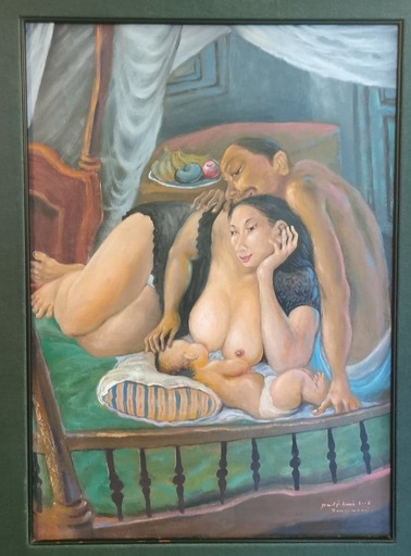 PUDJIAMI - Peinture - Baby feeding