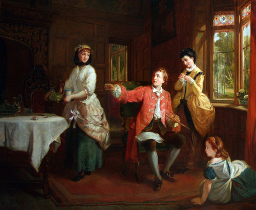 Thomas Frank HEAPHY - Painting - The Music Lesson