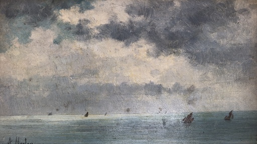 Antony Paul Emile MORLON - Peinture - Marine