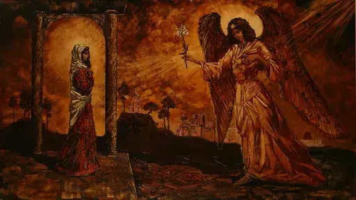Igor LEONTIEV - Pittura - Annunciation