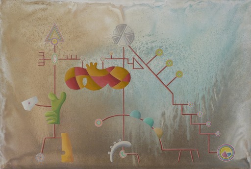 Enrique RODRIGUEZ GARCIA - Painting - Camino de escarcha y cielo