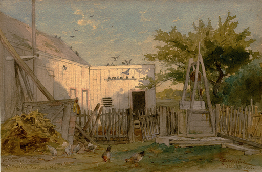 James David SMILLIE - Drawing-Watercolor -  McMariner's Well. Cape Elizabeth, Portland, Me.  