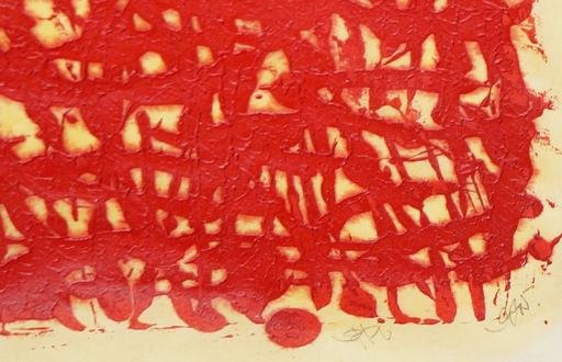 SHEN Fan - Pintura - Red abstraction